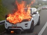 Sirnach TG - Auto auf der A1 in Brand geraten