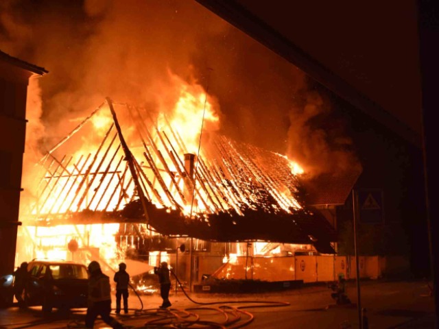 Brand in Gerlafingen SO - Bauernhaus vollständig zerstört