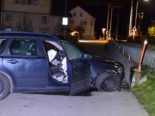 Unfall Gais AR - Autofahrer crasht in Mauer