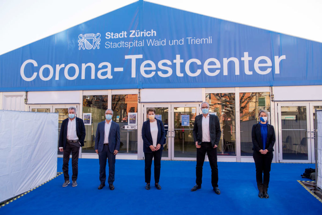 Zusätzliches Corona-Testcenter auf dem Kasernenareal Zürich eröffnet