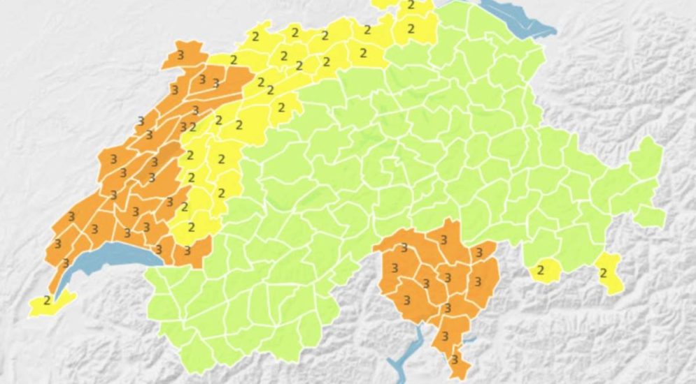 Warnung von Starkschneefall