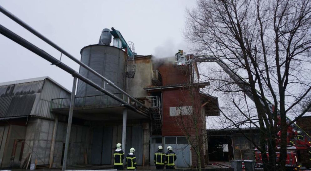 Brand Montévraz FR - Feuerwehrmann verletzt