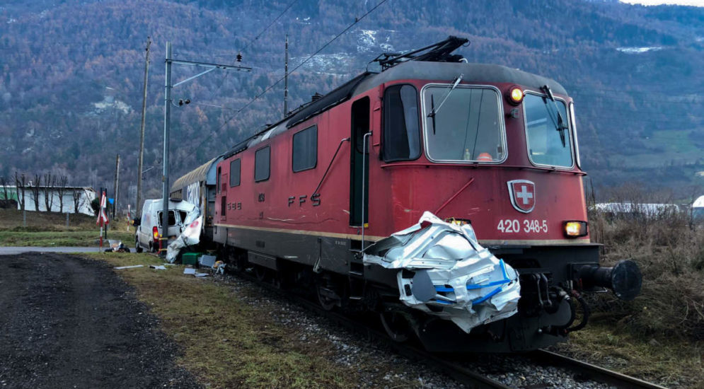 Vétroz VS - Ein Verletzter bei Zugunfall