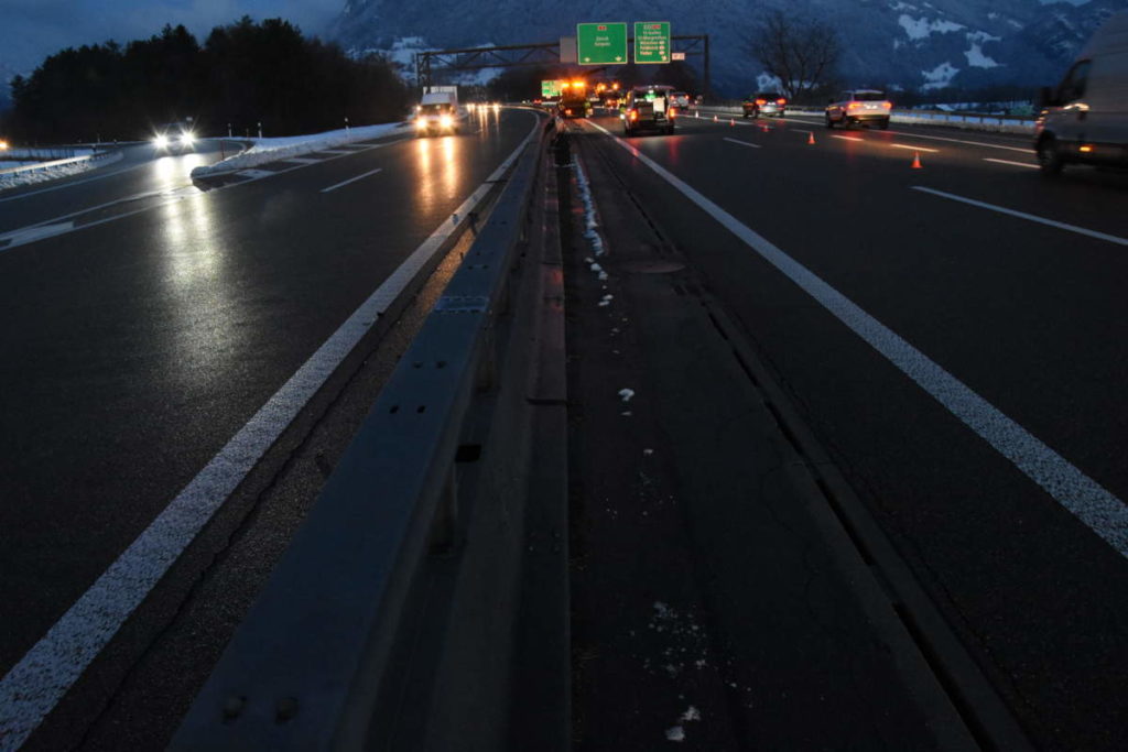 Mels: Drei Unfälle mit sechs beteiligt Fahrzeuge auf der Autobahn