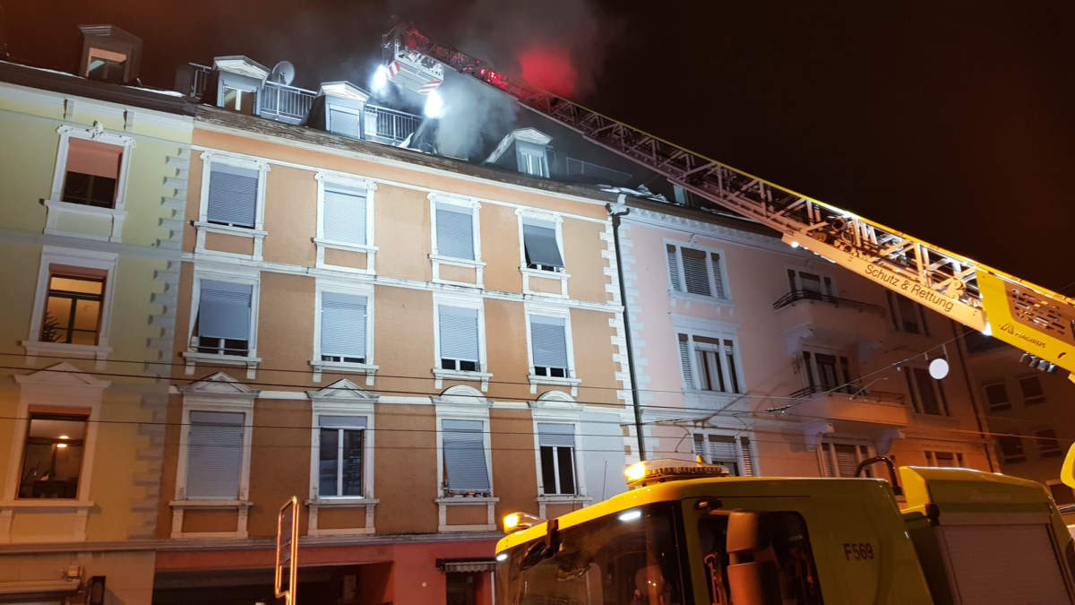 Zurich – apartment fire in district 11