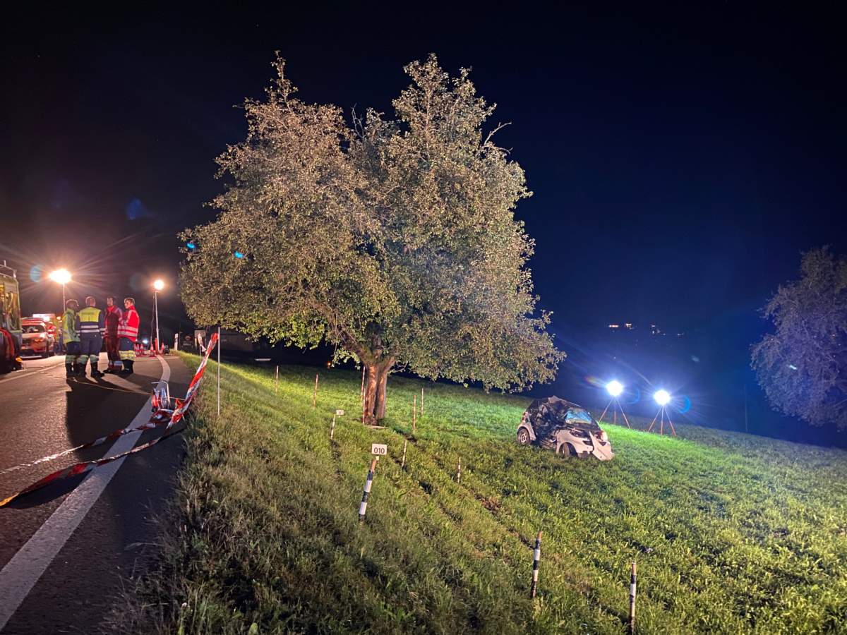 Unfall Hirzel Zh Schwerverletzter Und Gesperrte Strasse Polizei Schweiz Ch