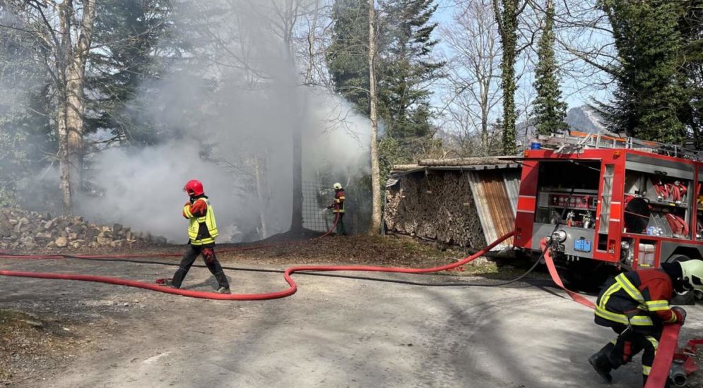 Morschach SZ: Brand im Wald beim Axenstein