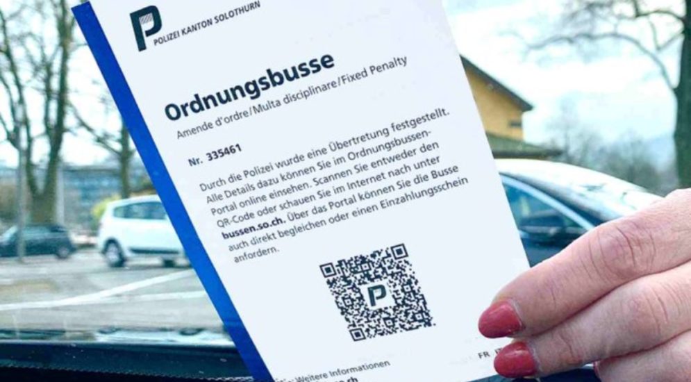 Solothurn: Digitale Ordnungsbussen ab 21. März