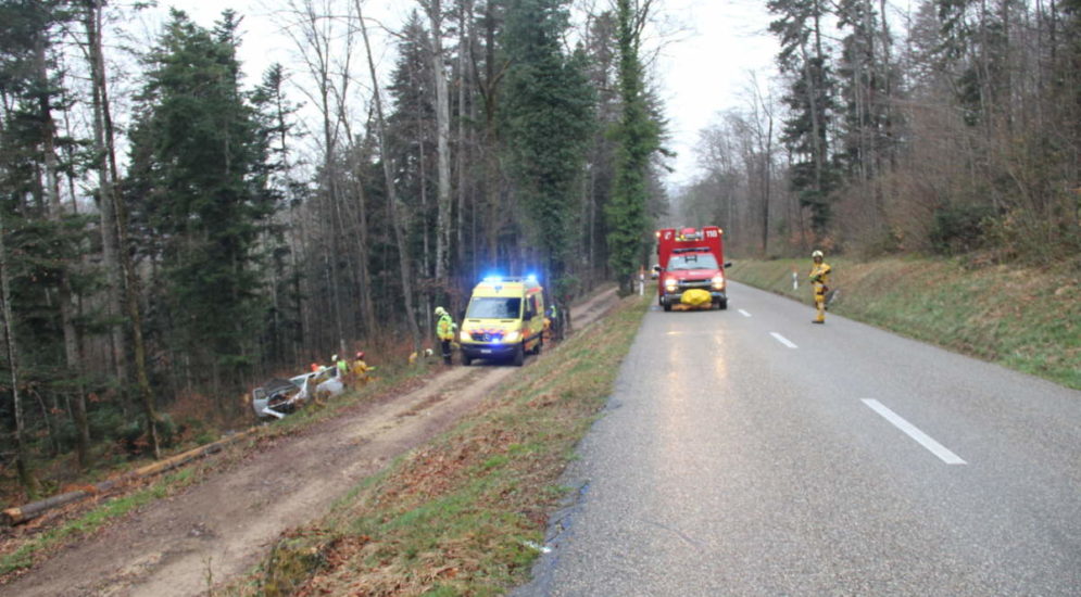 Nach heftigem Unfall mit der Rega ins Spital gebracht