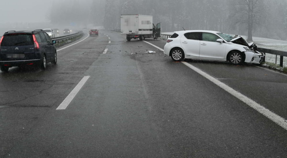 Gossau SG: Drei Unfälle auf der A1