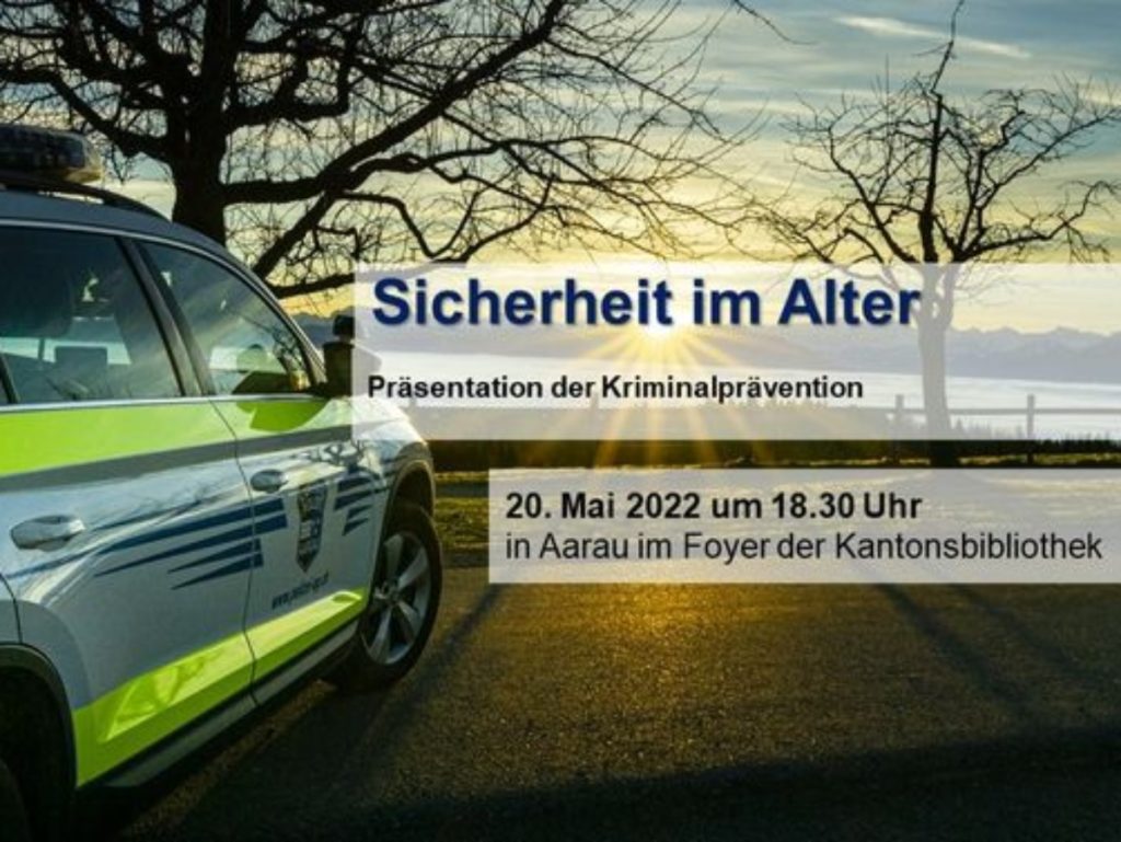 Aarau AG: Sicherheit im Alter - Präsention der Kriminalpräventation