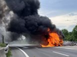 A2, Ebikon LU: Linienbus wegen technischer Ursache in Brand geraten