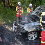 Amden SG: Auto in Brand geraten: Totalschaden