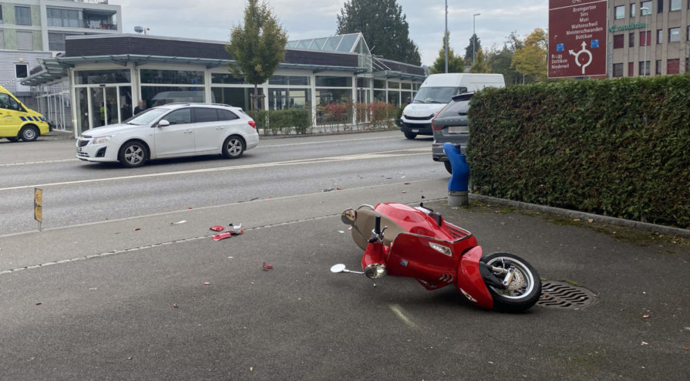 Wohlen AG: Unfall nach Fahrfehler