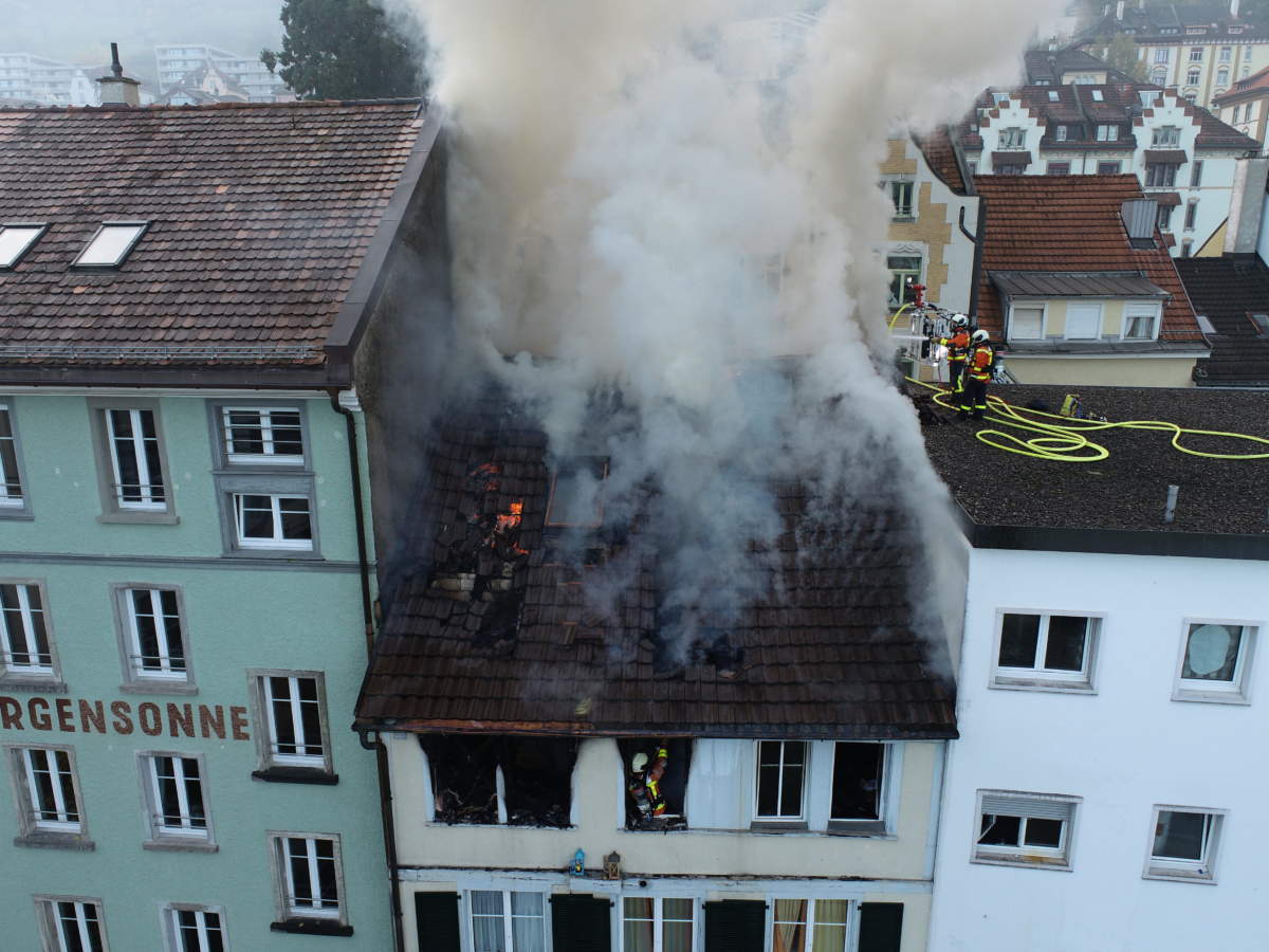 St.Gallen: Vier Wohnungen Nach Brand Nicht Mehr Bewohnbar