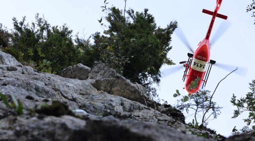 Baden AG: Rega-Einsatz beim Landvogteischloss