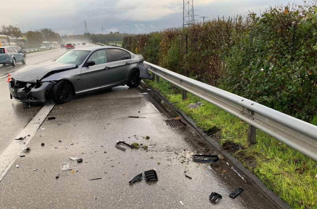 Deitingen SO: Aquaplaning verursacht Unfall auf A1