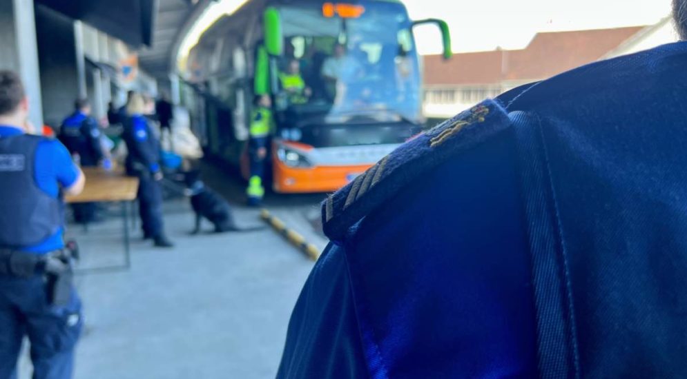 Basel-Weil: Zoll und Polizei kontrollieren Fernbus