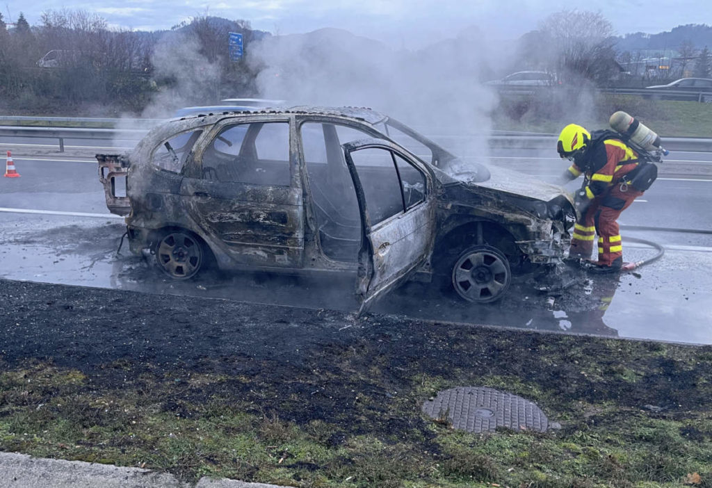 Reiden LU - Unfall auf der A2