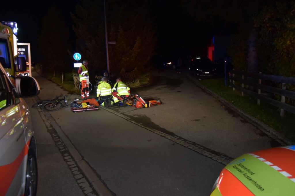 Gais AR: E-Bikefahrerin stirbt bei schwerem Unfall