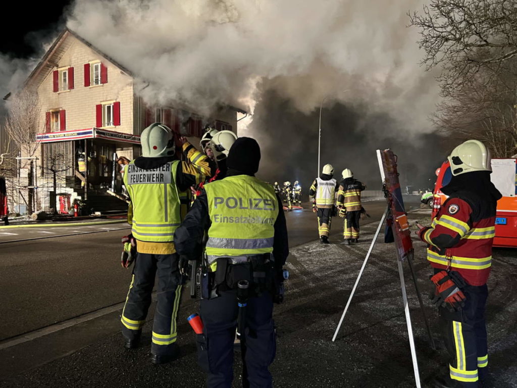 Brand in Henau SG: Mehrere 100‘000 Franken Sachschaden