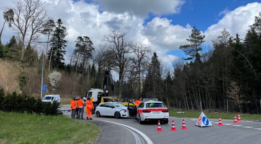 Unfall A1, Matzingen: Mit Polizeifahrzeug kollidiert und festgenommen