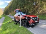 Netstal GL: Bei Unfall mit Strassenzaun kollidiert