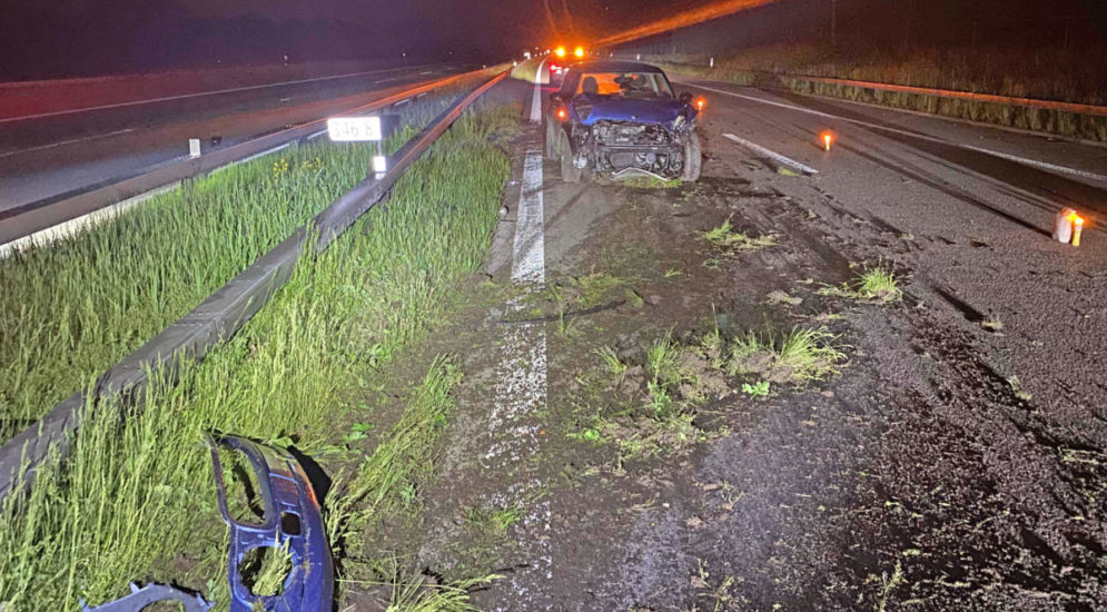 Wängi TG: Junglenkerin schläft ein und baut Unfall auf A1