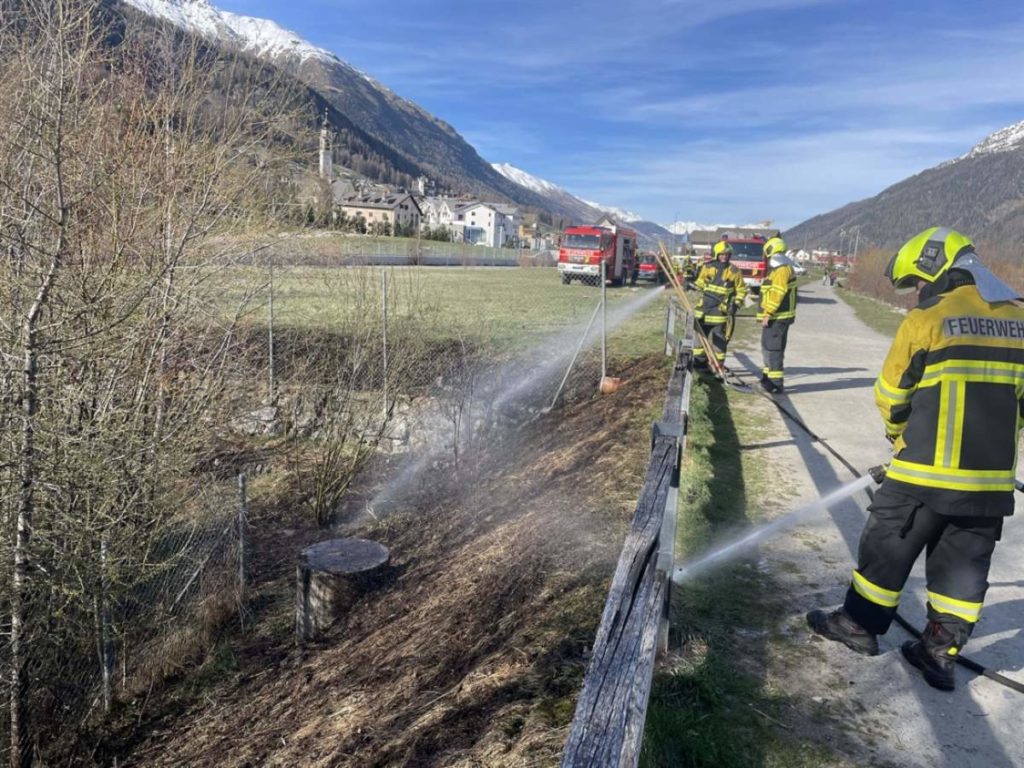 Samedan GR: Brand bei Chaunt da San Bastiaun