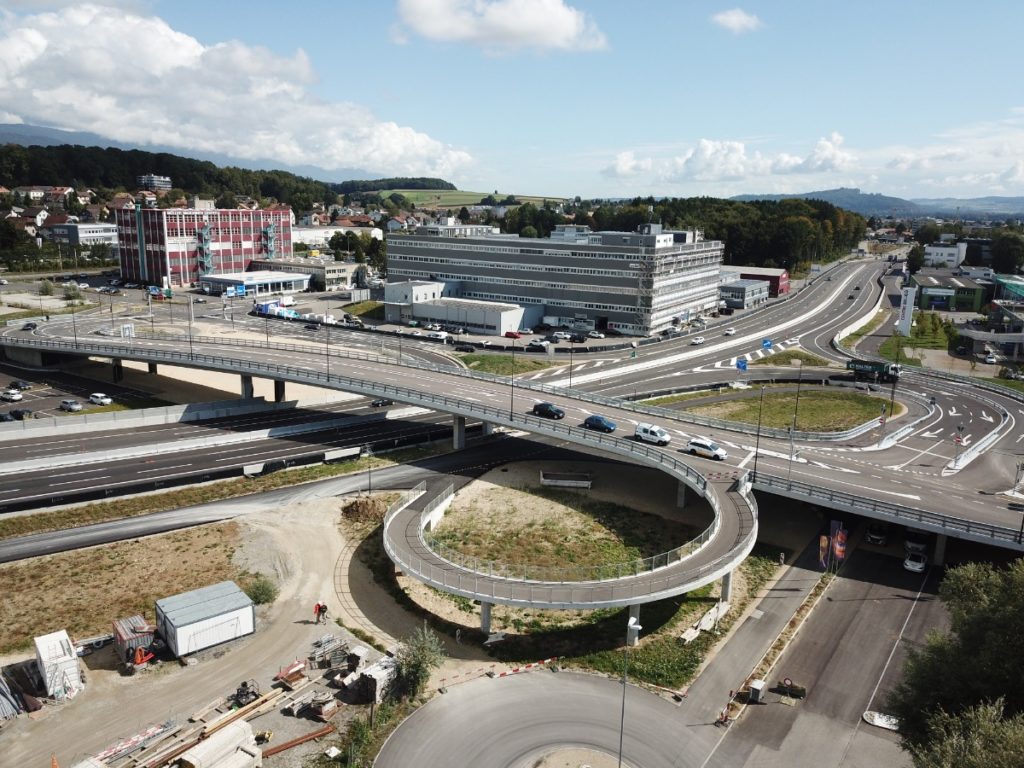 A6 Brügg: Einspurige Verkehrsführung