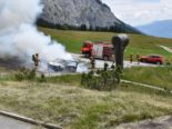 Flims GR: Auto vollständig ausgebrannt