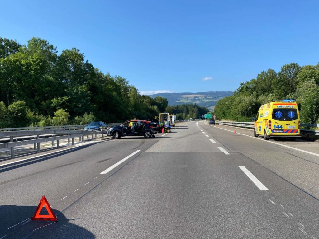 A1 Deitingen SO: Vier Verletzte bei Unfall