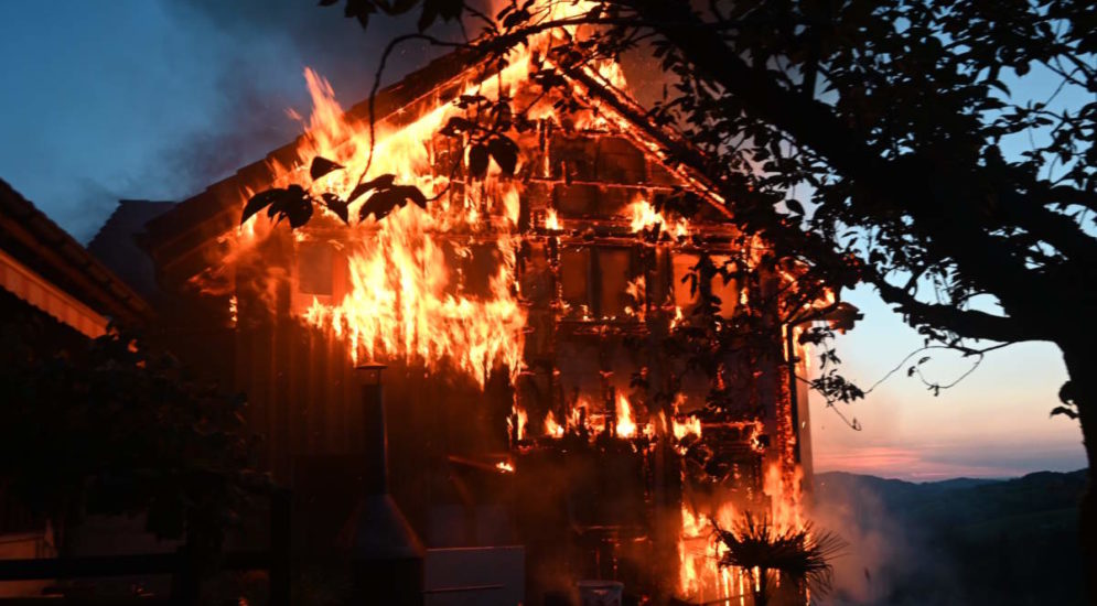 Degersheim SG: Einfamilienhaus nach Brand unbewohnbar