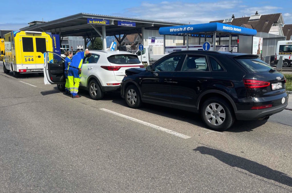 Lüchingen SG: Bei Unfall in Heck eines PW geprallt