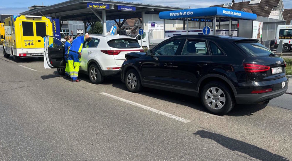 Lüchingen SG: Bei Unfall in Heck eines PW geprallt