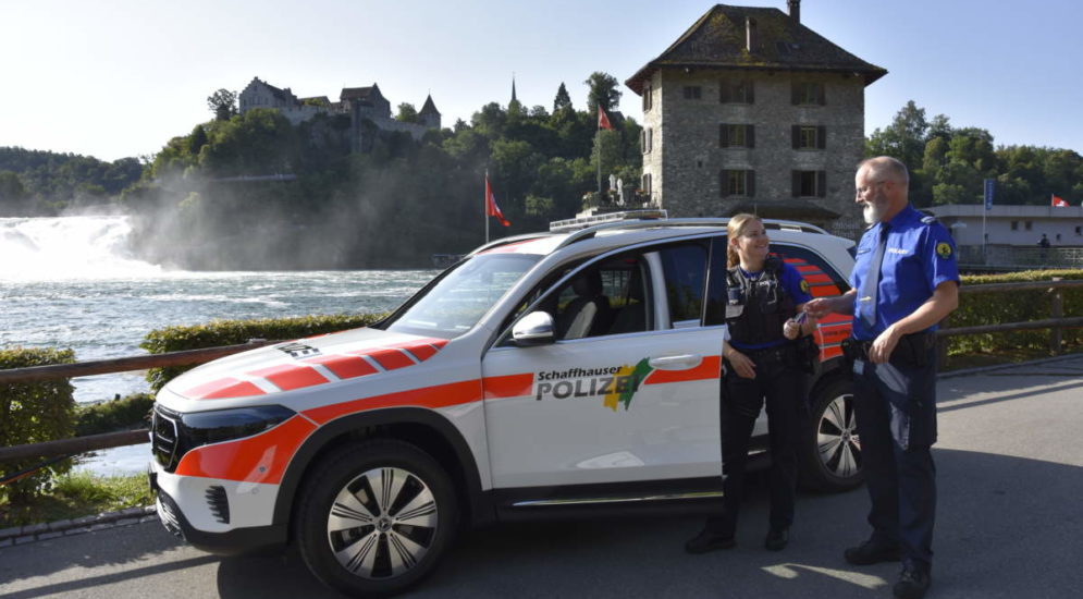 Schaffhauser Polizei: Erstes Elektro-Fahrzeug der Marke Mercedes-Benz im Einsatz