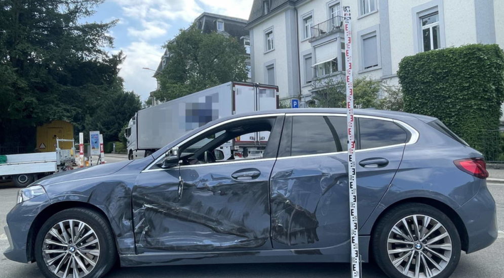 St.Gallen: Unfall beim Spurenwechsel