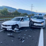 Gisikon LU: Unfall zwischen fünf Autos - zwei Verletzte