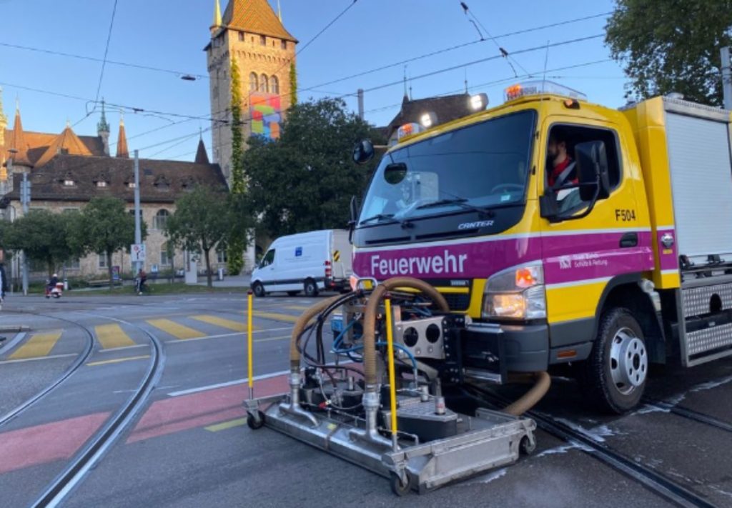 Zürich: Feuerwehreinsatz wegen Ölspur zwischen Kreis 1 und 5