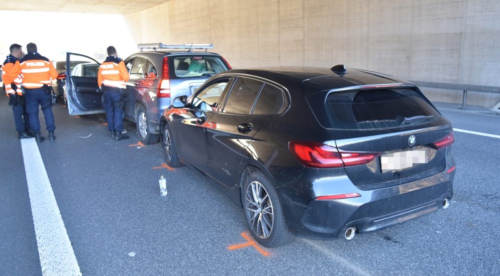 Trimmis GR: Unfall mit vier Fahrzeugen