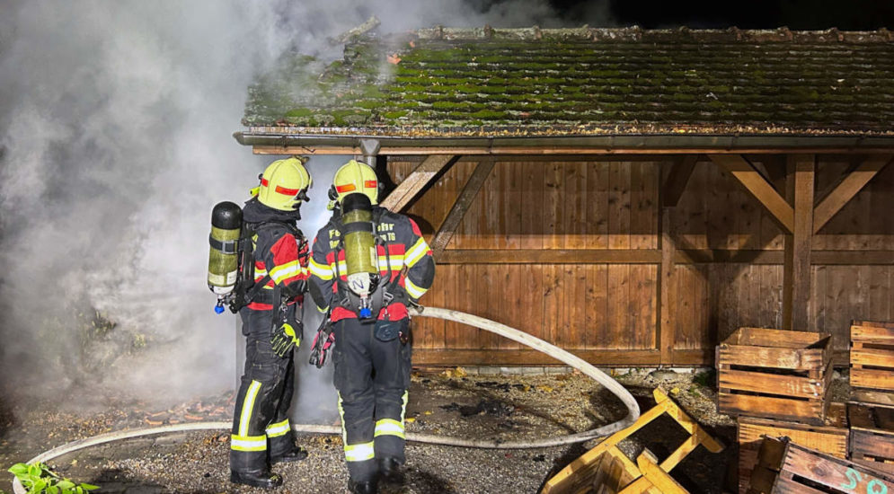 Eschlikon TG: Velounterstand in Brand geraten