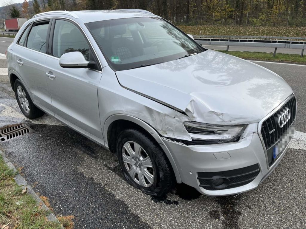 Goldach SG: Bei Unfall auf A1 mit Leitplanke kollidiert