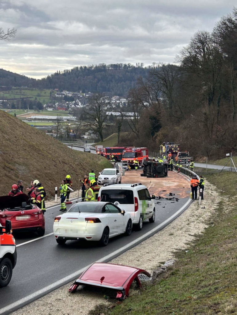 Mellingen AG: Unfall mit verletzter Person