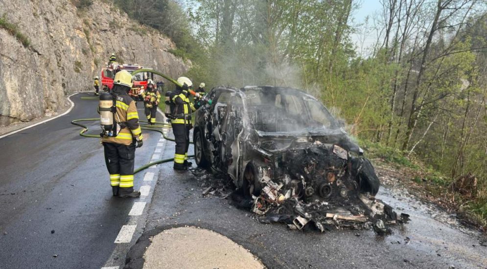 Hägendorf SO: Auto endet nach Brand als Totalschaden