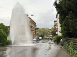 Winterthur ZH: Meterhohe Wasserfontäne nach Unfall