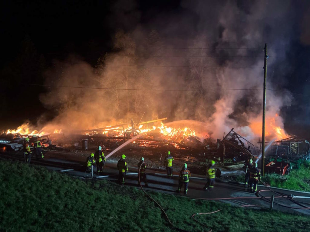 Wattwil SG: Totalschaden an Scheune nach Brand