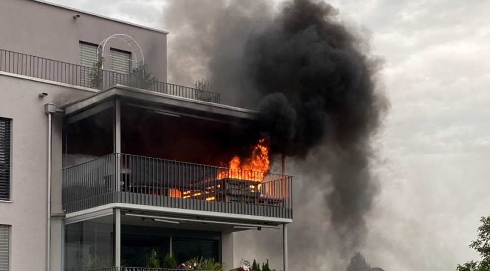 Wohlenschwil AG: Brand auf Balkon ausgebrochen