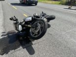 Unfall Motorrad in Netstal