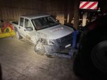 Feldis GR: Fahrzeug touchiert bei Unfall Hausfassade