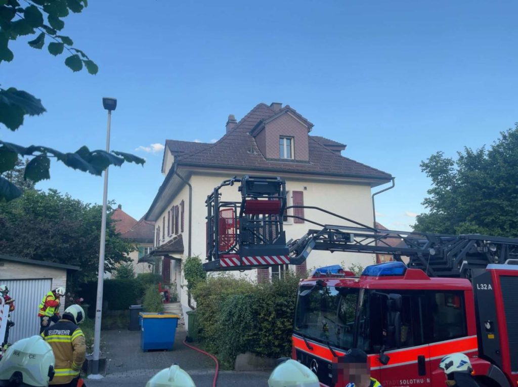 Solothurn: Technischer Defekt löst Brand in Keller aus